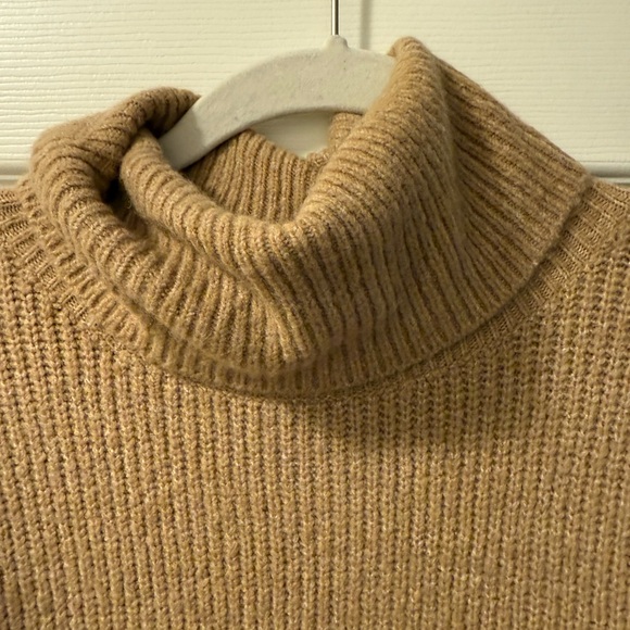 Hollister Turtleneck Knit Sweater Dress Chestnut Brown - Picture 4 of 4